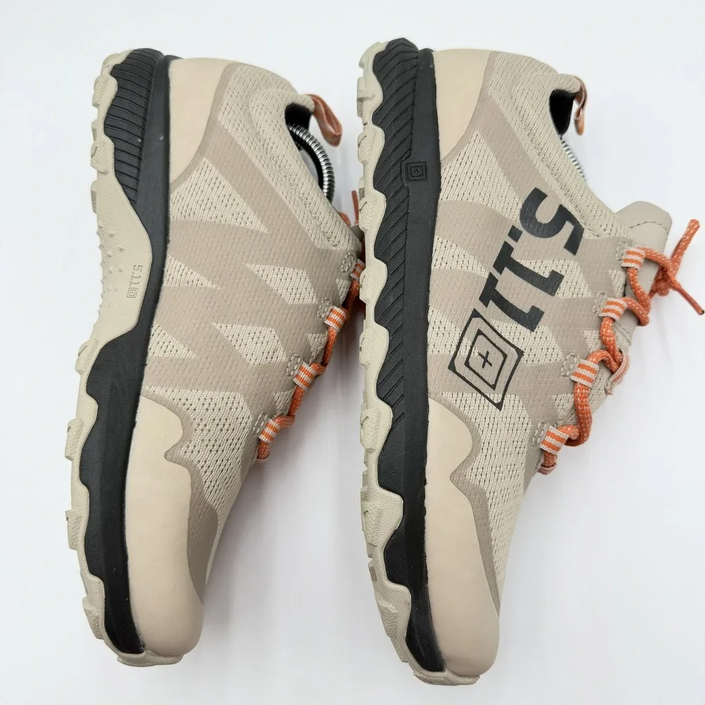 5.11 Tactical A/T Trainer Shoes Mens 9.5 Dune Tan Low Top Training Sneakers